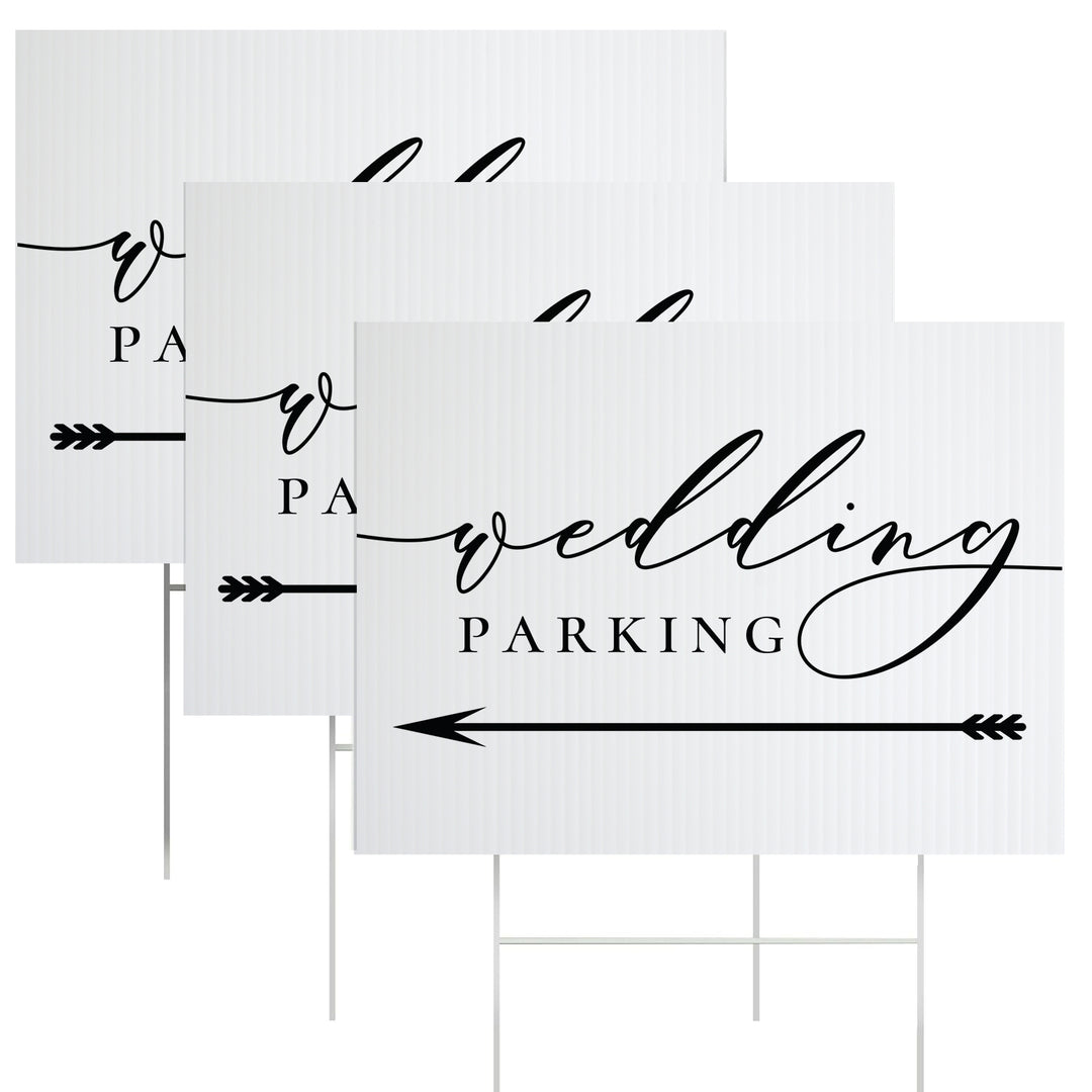 Wedding Parking Yard Sign - iCustomLabel