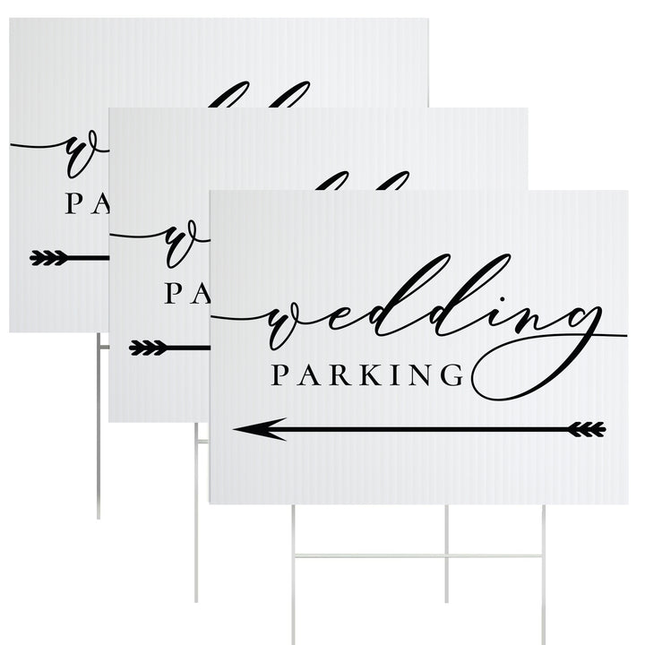 Wedding Parking Yard Sign - iCustomLabel