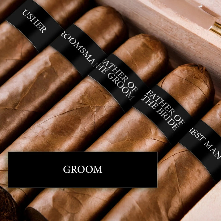 Wedding Party Straight Cigar Bands - iCustomLabel