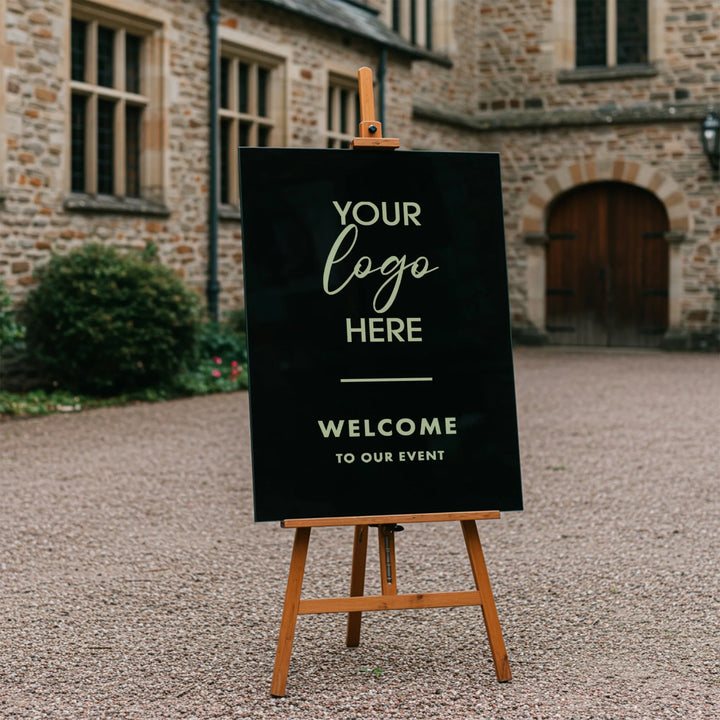 Welcome Logo Business Sign - iCustomLabel