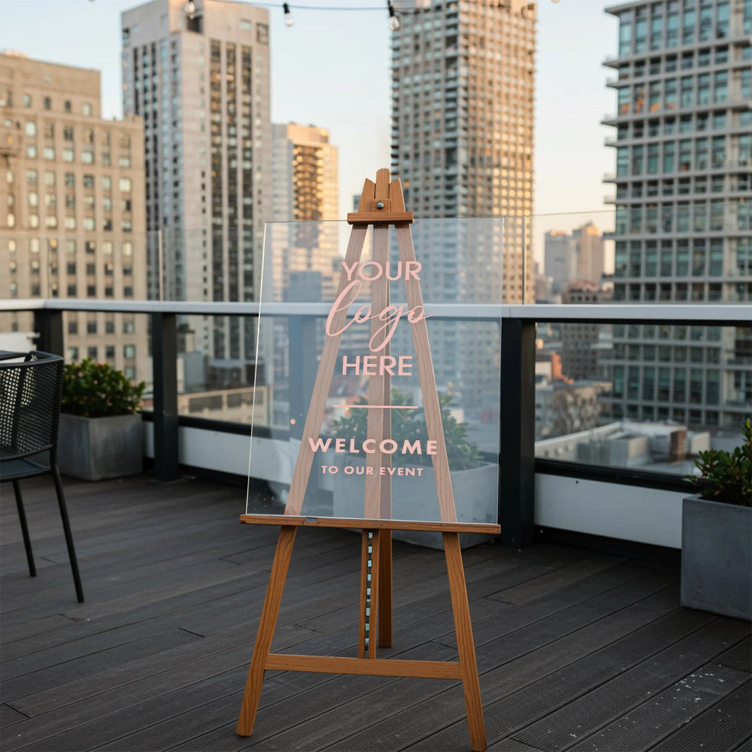 Welcome Logo Business Sign - iCustomLabel