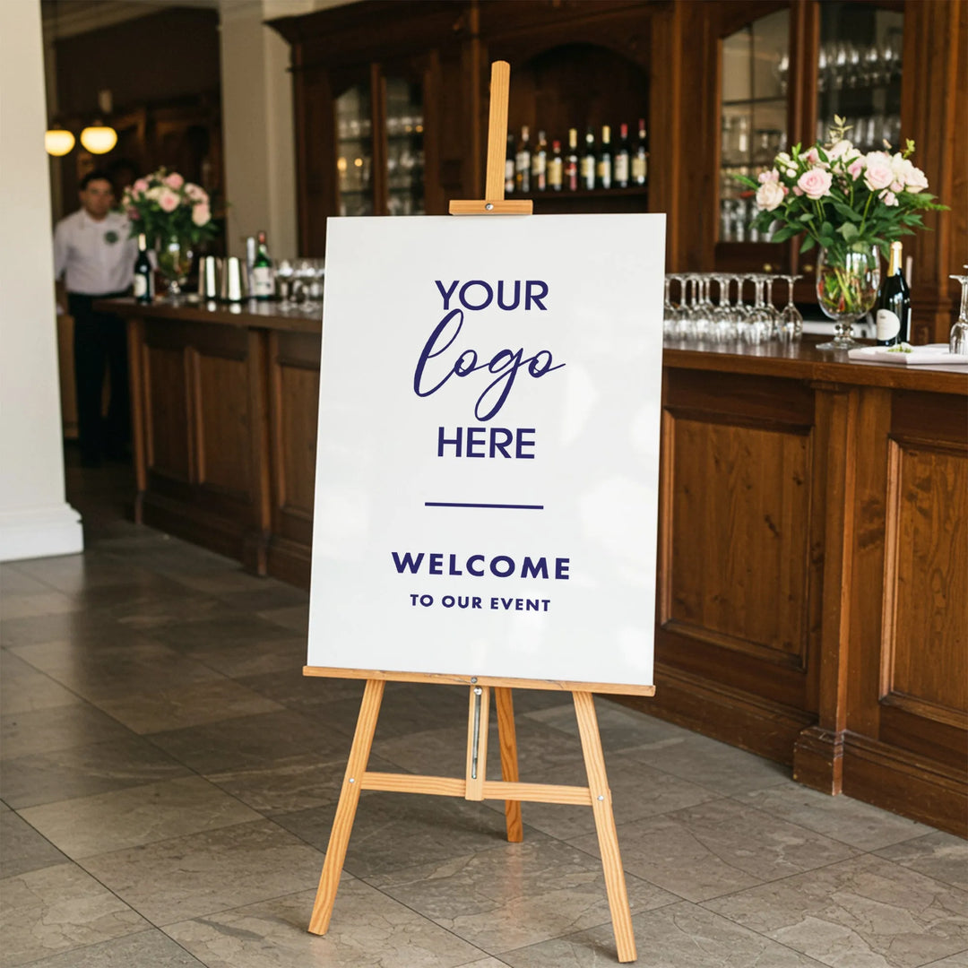 Welcome Logo Business Sign - iCustomLabel