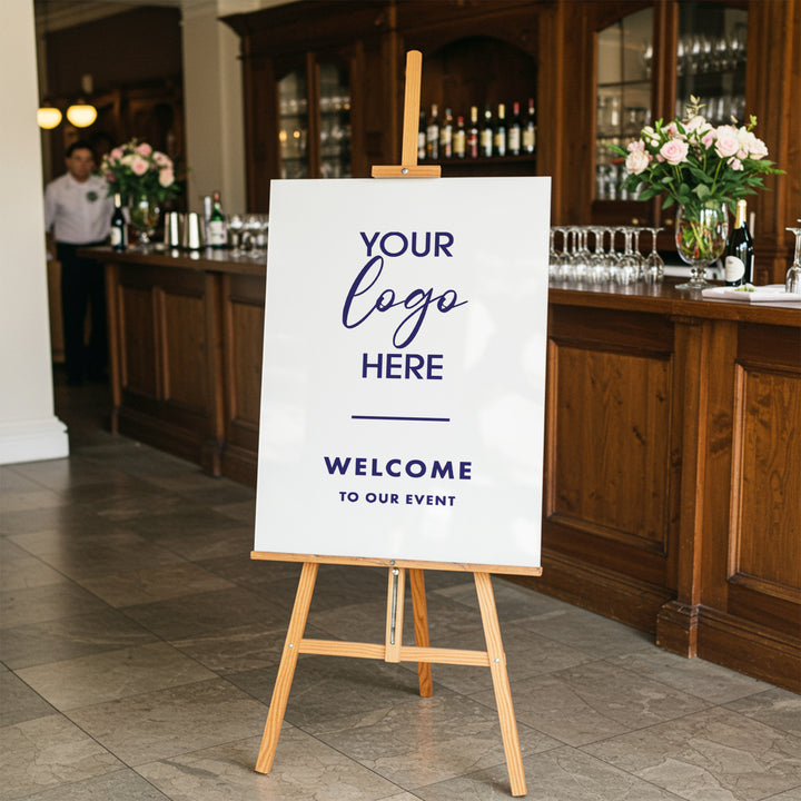 Welcome Logo Business Sign - iCustomLabel
