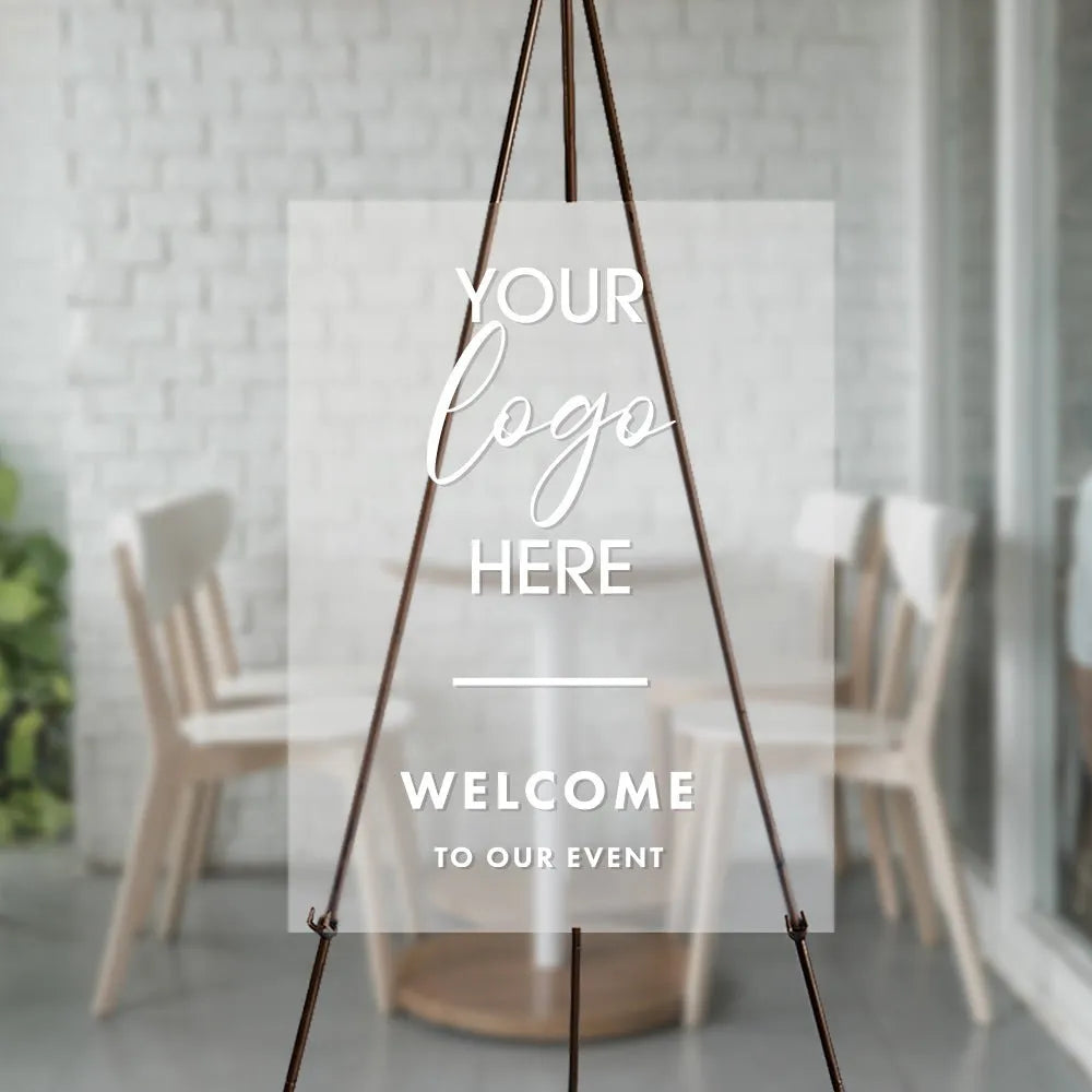 Welcome Logo Business Sign - iCustomLabel