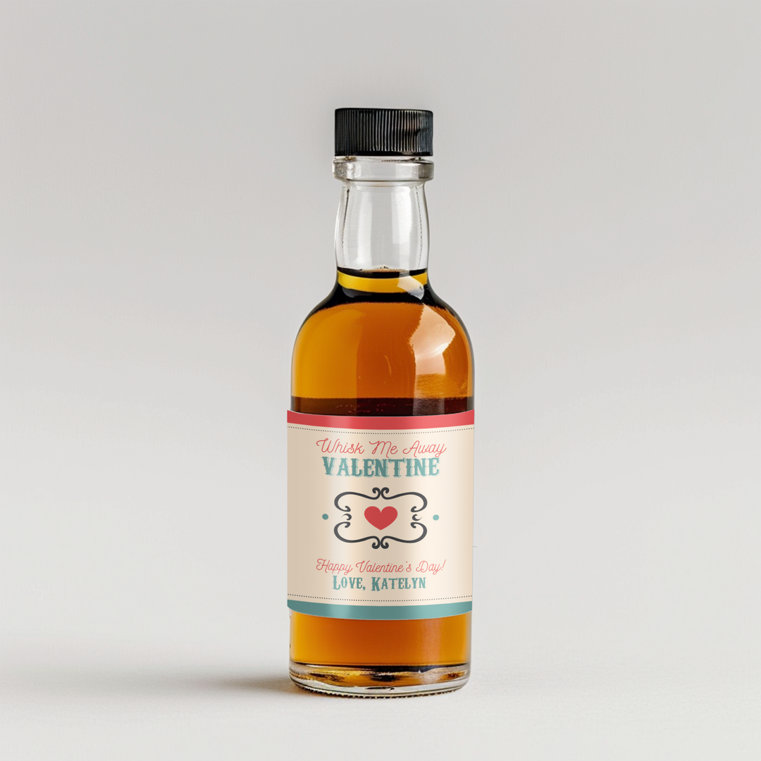 Whisk Me Away Mini Liquor Label - iCustomLabel