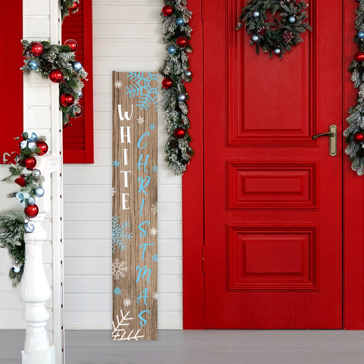 White Christmas Porch Sign - iCustomLabel