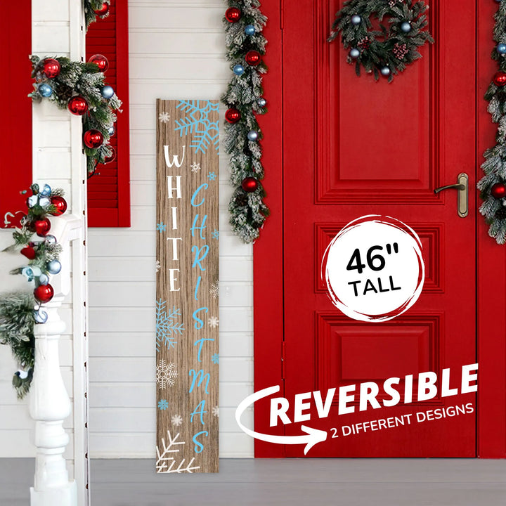 White Christmas Porch Sign - iCustomLabel