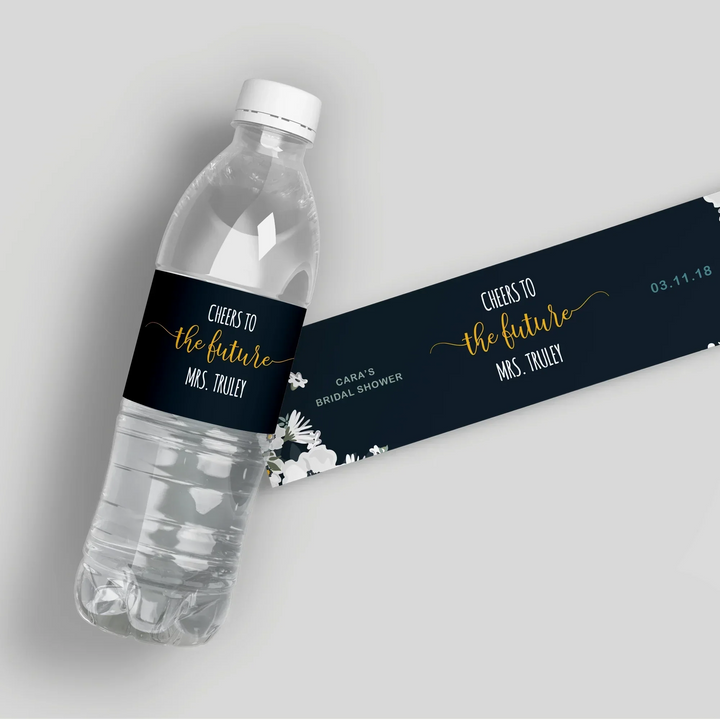 white-floral-water-bottle-labels-icustomlabel-1 - iCustomLabel