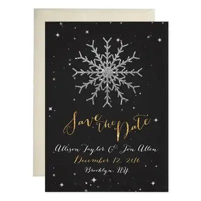 Winter Sparkle Save The Date - iCustomLabel