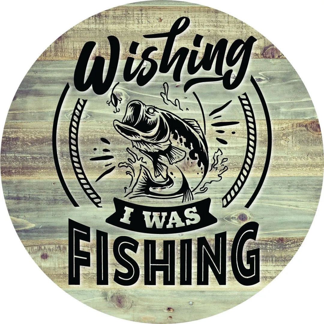 Wish I Was Fishing Wall Art - iCustomLabel