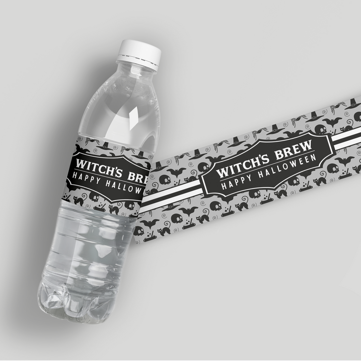 Witch's Brew Water Bottle Labels
