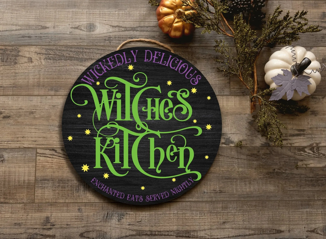 Witches Kitchen Halloween Door Decorations - iCustomLabel