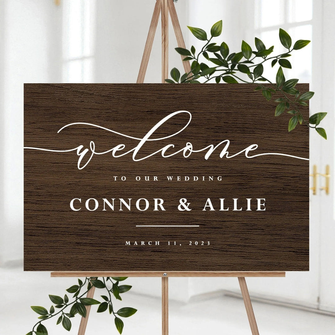 Wooden Wedding Sign - iCustomLabel