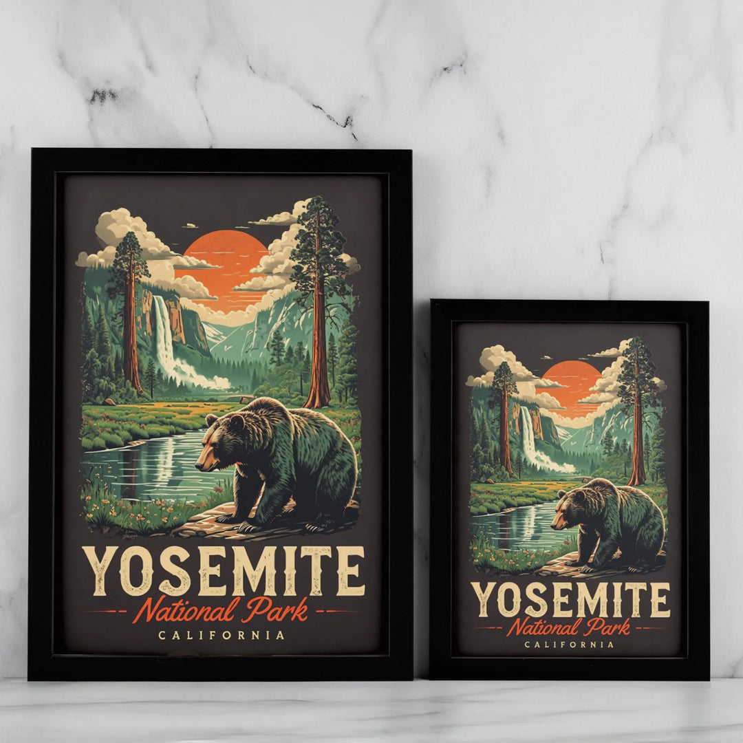 Yosemite National Park Vintage Poster - iCustomLabel