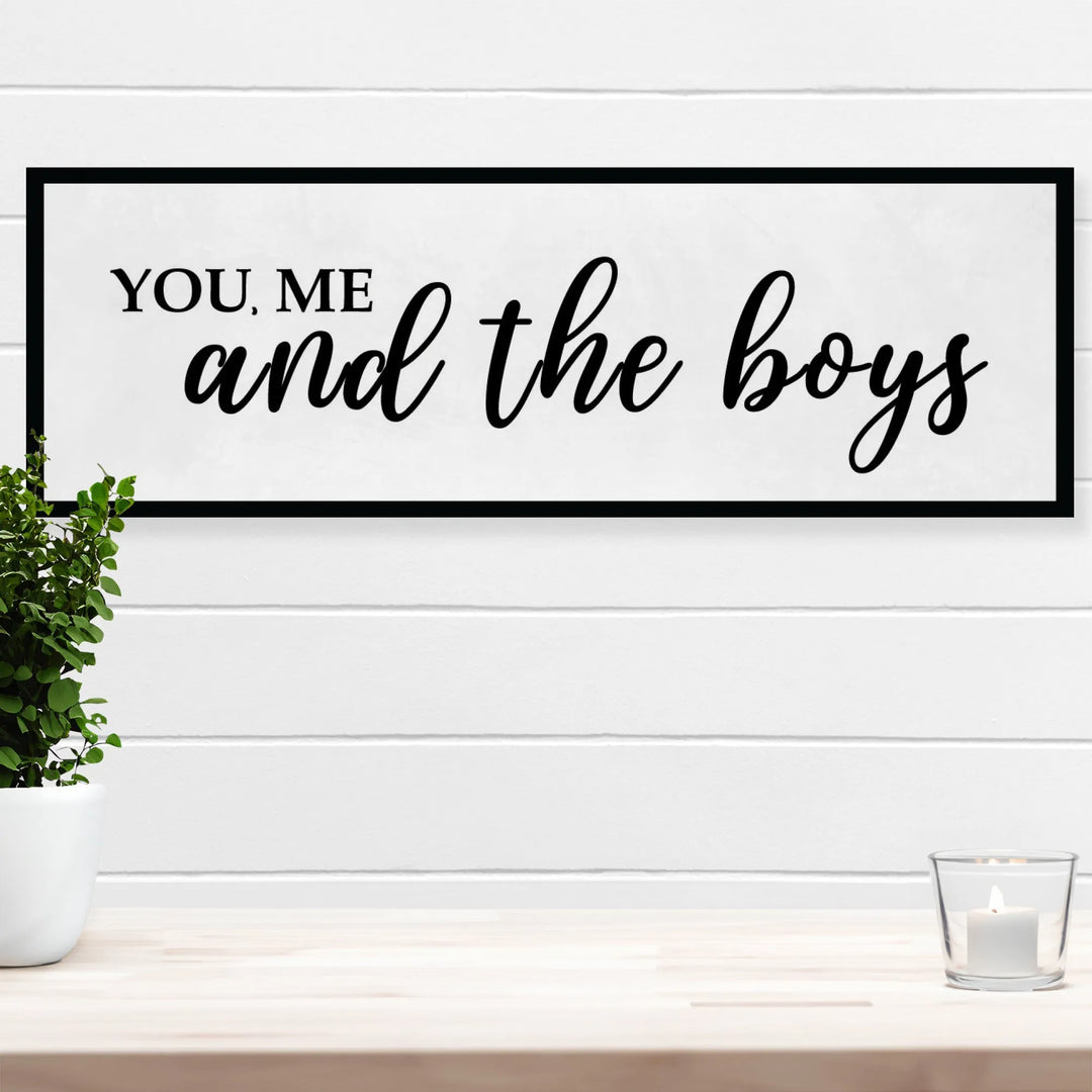 You Me Boys Living Room Wall Decor - iCustomLabel