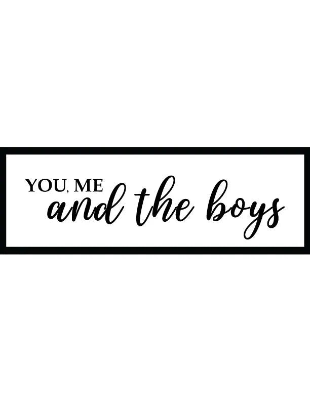 You Me Boys Living Room Wall Decor - iCustomLabel