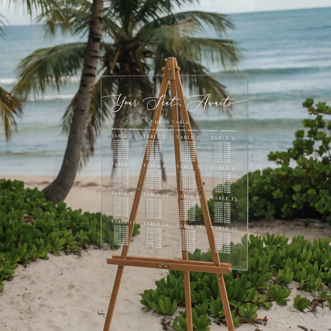 Your Seat Awaits Wedding Seating Chart - iCustomLabel