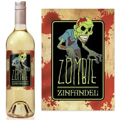 Zombie Wine Label - iCustomLabel